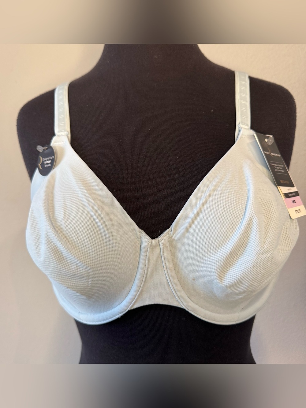 NWT Wacoal Shape Revelation Uneven Underwire Bra 36D Winter Sky 855487